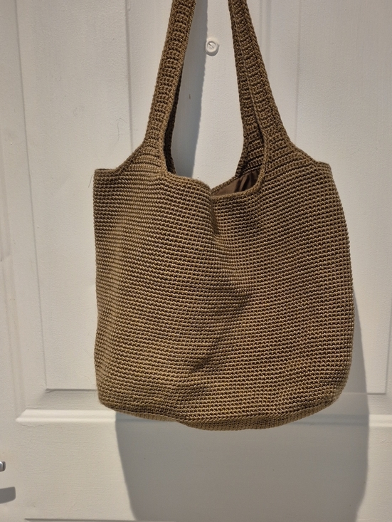 The Sak Handbags - The Sak Large Woven Tote Bag in Taupe/tan.